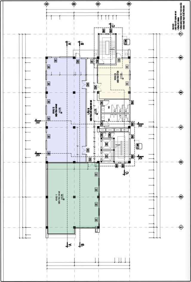 Bản vẽ mặt bằng tầng 2-4